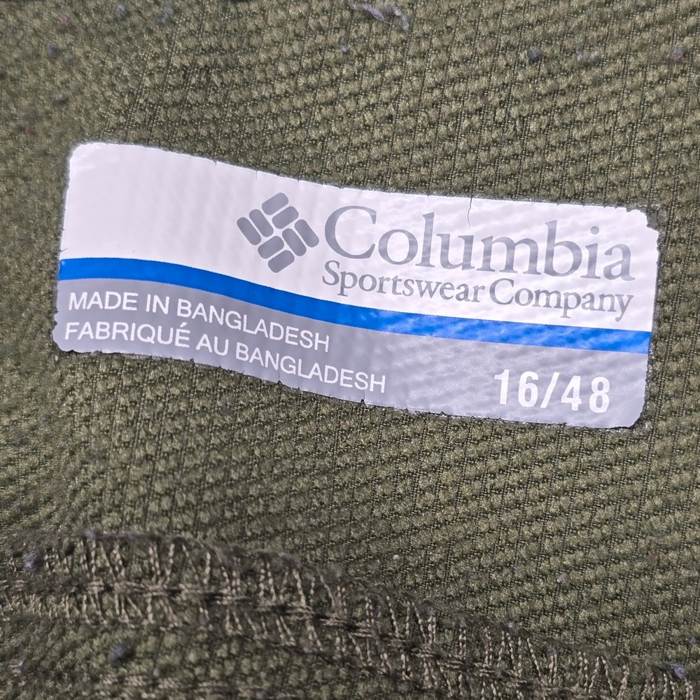 Columbia Womens Olive Green Hiking Cargo Pants Size 16 Stretch Outdoor XK0701 - Picture 3 of 16